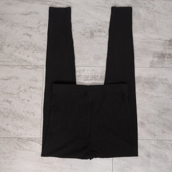 3/$20 Shein Sport Studio Workout Leggings High Stretch Rib Knit Tights Black - Picture 11 of 14